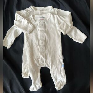 Magnetic Me Baby Organic Cotton Footie Size 0-3 Months set of 2